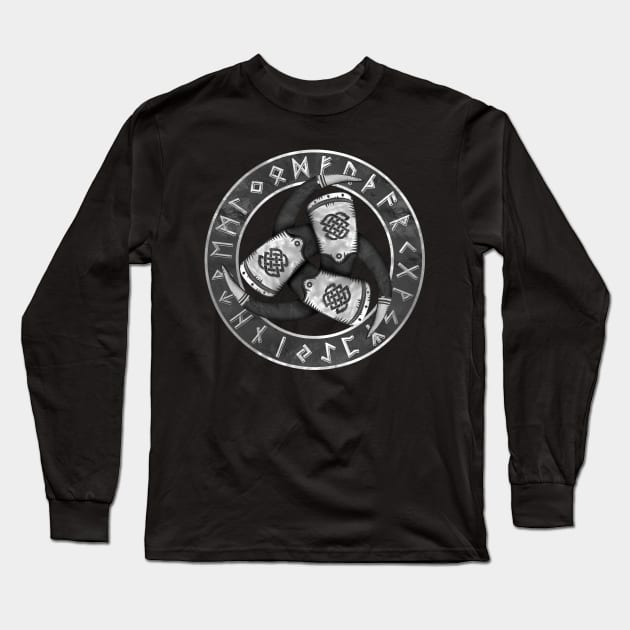 Horn of Odin Long Sleeve T-Shirt by Nartissima